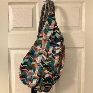 Kavu rope sling bag: “Coastal Blocks”
